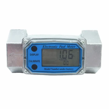 150Л/мин DN40 цифровой расходомер топлива дизель бензин метанол расходомер воды счетчик индикатор расхода топлива датчик