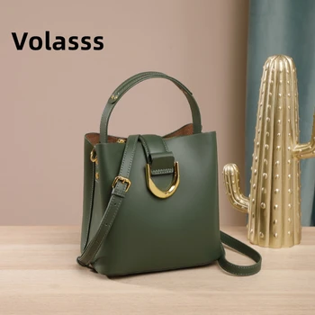 VOLASSS, Новая модная Универсальная Сумка, женская вместительная Маленькая сумка для пригородных поездок, сумки через плечо из натуральной кожи