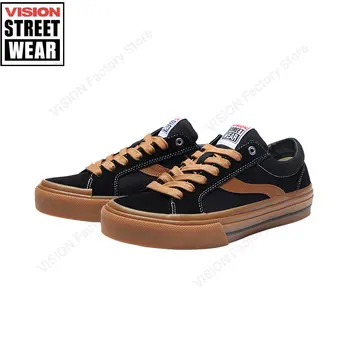 Vision Уличная одежда, замшевые ботинки для скейтборда с низким берцем для мужчин и женщин, спортивные кроссовки, обувь для скейтбординга, уличная спортивная обувь