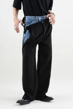 A2436 Модные мужские брюки 2023 для подиума, роскошная мужская одежда известного бренда европейского дизайна в стиле вечеринок