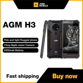 AGM H3 IP68 / IP69K Водонепроницаемый Прочный Телефон Ночного Видения Celular 5,7 