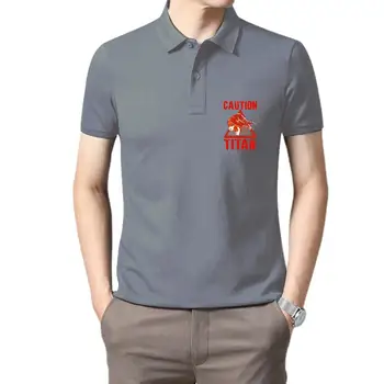 Мужская одежда для гольфа с рисунком Эрена Йегера в аниме, 100% хлопок, мужские рубашки в стиле хип-хоп, Уличная футболка-поло для мужчин