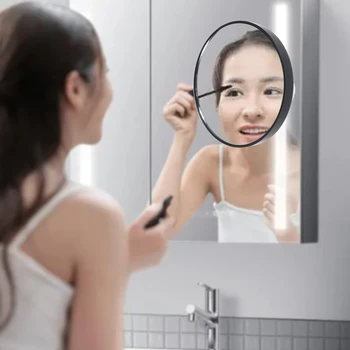 Увеличительное зеркало с 10-кратной присоской для макияжа, Компактное зеркало для косметического бритья