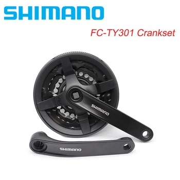 Шатун SHIMANO FC-TY301 42-34-24T для горного велосипеда Lamok 170 мм 3x8/7/6- запчасти для велосипеда с цепным колесом