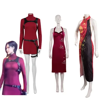 Карнавальный костюм биологической опасности Ады Вонг для девочек, женское платье из игры Resident 4, одежда для маскировки женских ролей на Хэллоуин, карнавальная вечеринка