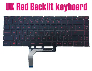Британская клавиатура с красной подсветкой для MSI 9S7-16WK12 Bravo 15 A4DDR/Bravo 15 A4DCR (MS-16WK)