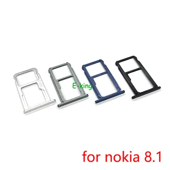 Для Nokia 8.1 Plus Держатель Лотка для SIM-карт Адаптер Для Слота для карт Памяти