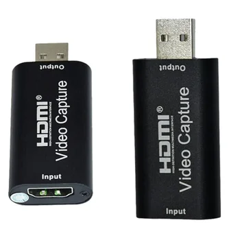 40 компл./лот 4K HDMI Карта Видеозахвата Потоковая Плата VHS Capture USB 2.0 1080P Card Grabber Recorder Box Для Игровой DVD-камеры PS4