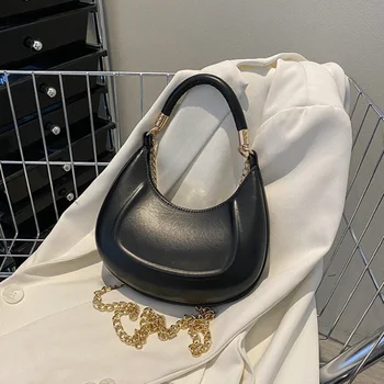 Женская сумка роскошного дизайна, новая винтажная сумка, кожаный клатч, маленькие сумки через плечо для женщин, сумки через плечо с цепочкой