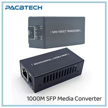 Гигабитный Мини-Медиаконвертер Слот SFP Модуль Приемопередатчика 100/1000 М 1 Слот SFP 1 Однорежимный Оптоволоконный Коммутатор Ethernet SFP RJ45