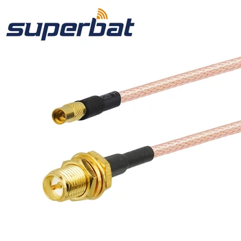 Superbat MMCX Прямой разъем к переборке RP-SMA, кабель с косичкой, Антенно-фидерный кабель в сборе RG316