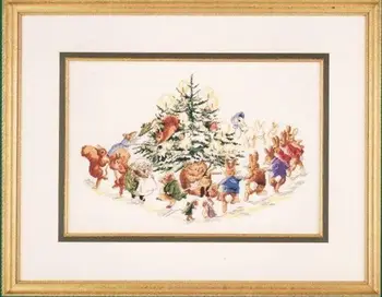 Наборы для вышивания крестиком, набор для вышивания крестиком, Нитки для вышивания, Набор игл для вышивания, танцы вокруг рождественских елок