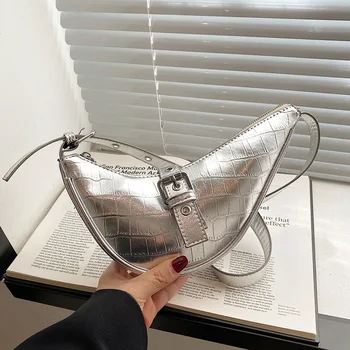 2023 Новая модная женская сумка для покупок подмышками, роскошные дизайнерские трендовые сумки через плечо для женщин, высококачественная женская сумка через плечо из искусственной кожи