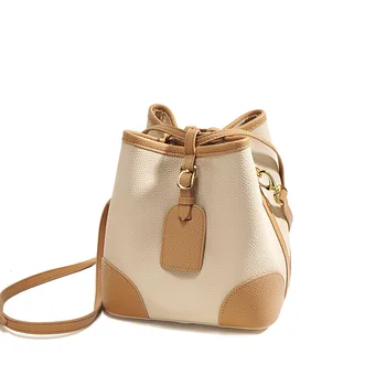 Модная сумка через плечо, роскошная дизайнерская сумка, сумки-ведра на завязках, деловая Маленькая женская сумка, сумка через плечо с индивидуальным принтом