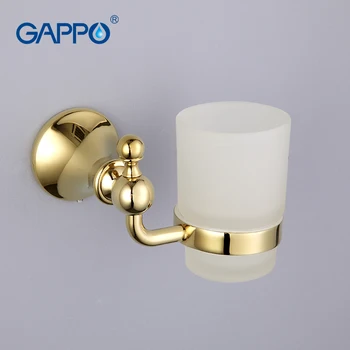 GAPPO Новое поступление, Алюминиевый золотой держатель для стаканов, Держатели для чашек и стаканов, держатель для зубной щетки, Аксессуары для ванной комнаты Banheiro