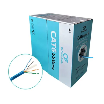 Кабель CHANGBAO cat6 UTP 23AWG 0,57 мм кабельная коробка cat6 для интернет-кабелей связи