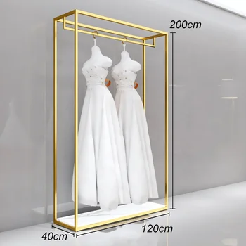 Индивидуальная модная витрина для магазина свадебных платьев Стеллаж для выставки свадебных платьев для магазина одежды