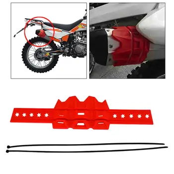 2X Система Защиты Выхлопных Газов Мотоцикла От Грязи Dirt Bike Красный