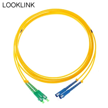1-10 Метров SC UPC-SC APC Однорежимный двухшпиндельный соединительный кабель из ПВХ 3,0 мм с оптическим волокном