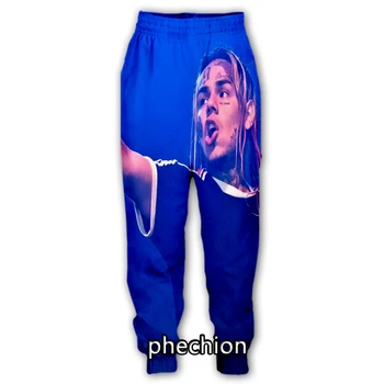 phechion, Новые мужские/женские повседневные брюки с 3D-принтом Tekashi69, модная уличная одежда, Мужские свободные спортивные длинные брюки F285