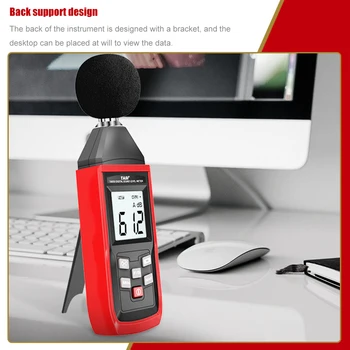 TA8151 Аудио Измерительный Прибор Сигнализация 30-130 дБ Аудио Измеритель Уровня звука ЖК-Прибор Для Измерения Шума Монитор Децибел Сигнализатор