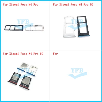Для Xiaomi Poco M4 X4 Pro 5G Слот для SIM-карты, держатель лотка для SD-карты, Запасные части адаптера