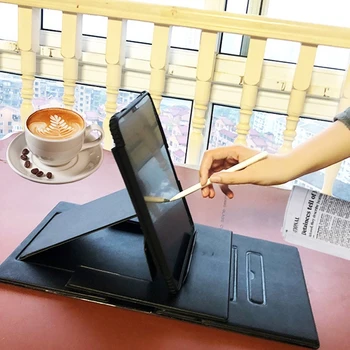 Подставка для ПК-ноутбука из искусственной кожи, Регулируемый Компьютерный Кронштейн, Многоугольный телефон, Портативный Складной Держатель для ноутбука