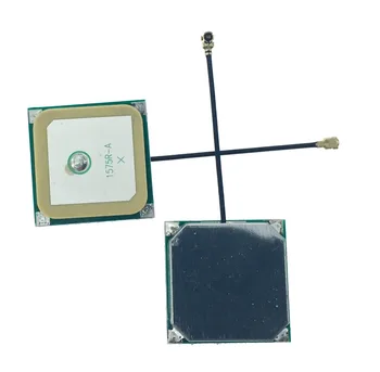 GPS антенна JINYUSHI 10 см GNSS активная керамическая антенна 30 дБ 28*28*8.5 мм IPEX U.fl внутренний для 3G 4G модема