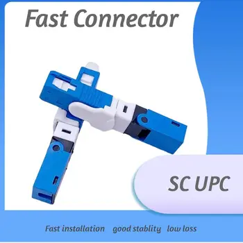 SC UPC Волоконно-оптический соединитель ESC250D Однорежимный оптический быстрый соединитель FTTH SM Оптический быстрый соединитель Инструменты Бесплатная доставка