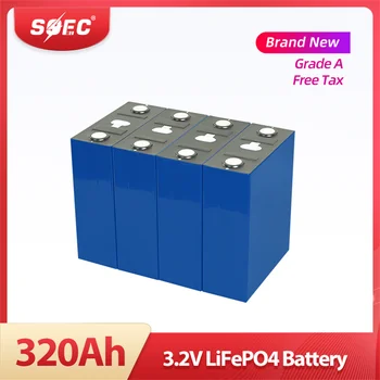 SOEC 320Ah Lifepo4 Battery 3,2 В Литий-Ионная Аккумуляторная Батарея Класса A Bateria Deep Cycle Prismatic для Солнечной энергии ЕС США Tax Free