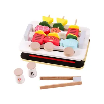 Игровой набор для гриля, игрушка для приготовления пищи, практическая игра, Притворный игровой набор для детей дошкольного возраста, подарки на день рождения для девочек