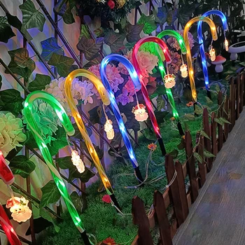 Наружные декоративные светильники на солнечной энергии, энергосберегающий Рождественский Солнечный садовый светильник, экологичный декор для рождественской вечеринки Grenn Energy
