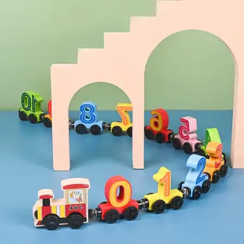 Игрушки для малышей, полезные для раннего обучения, Яркие Цветные детские подарочные Строительные блоки, игрушки для математического просвещения.