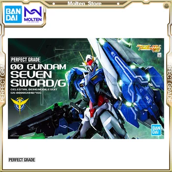 BANDAI Original PG 1/60 00 Gundam Seven Sword/Мобильный костюм Gundam 00 (Double O) Gunpla Model Kit В сборе