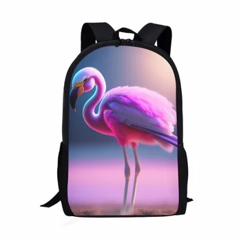 Школьные сумки с 3D принтом милой птицы для студентов университета, рюкзак для мальчиков и девочек, сумка для книг для учащихся начальной средней школы, рюкзак для ноутбука