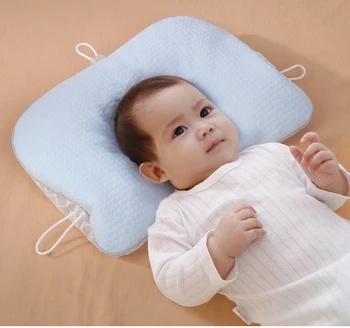 Четырехсезонный шланг, детская подушка для сна новорожденных, Вогнутая однотонная подушка, Формирующая боковые стороны подушки