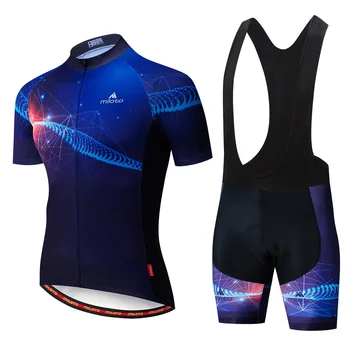MILOTO мужская Профессиональная Велосипедная одежда, комплекты из джерси для велоспорта, Велосипедная одежда, Дышащая велосипедная одежда / Шорты-нагрудники с коротким рукавом, Комплект ciclismo