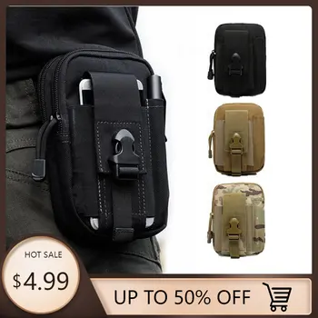 Многофункциональная тактическая поясная сумка, военная кобура Molle, чехол-бумажник, водонепроницаемый чехол для телефона для кемпинга на открытом воздухе, охоты