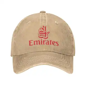 Джинсовая кепка с логотипом Эмирейтс высшего качества, бейсболка, вязаная шапка