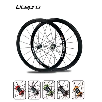 JKLitepro Litepro 700C Дорожный Велосипед C4.0 Карбоновые V-образные Тормозные колеса с высоким Ободом 40 мм 6 Когтей 21H Сверхлегкая Колесная пара 1900g