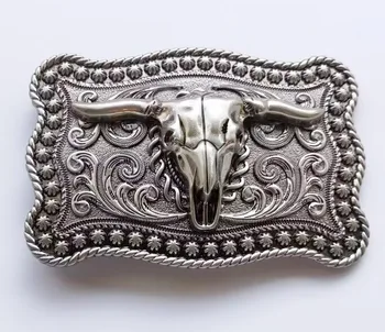 Пряжка для ремня в стиле вестерн Cowboy Bull в стиле ретро для мужчин SW-BY1040 подходит для ремня шириной 4 см с непрерывным запасом