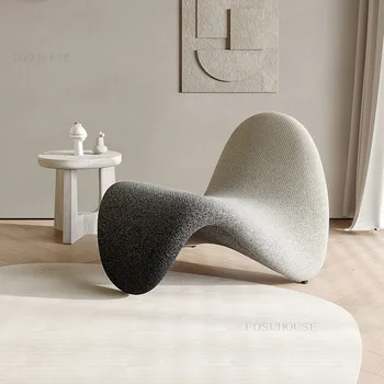 Скандинавская трикотажная ткань, диваны для гостиной, Креативный диван, кресло, Дизайнерская Художественная мебель, легкое Роскошное кресло для балкона