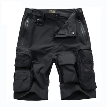 Летние тактические шорты-бомберы 2022, мужские модные функциональные шорты с несколькими карманами, технологичная уличная одежда в стиле хип-хоп, короткие брюки