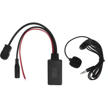 Автоматический беспроводной адаптер аудиокабеля Bluetooth AUX с микрофоном Подходит для Alpine AI Net Автомобильный адаптер стереокабеля ABS для стереокабеля