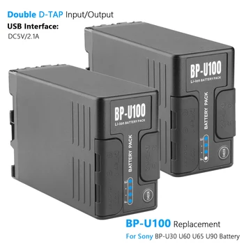 Батарея BP-U100 BP-U30 U60 U70 U90 с интерфейсом D-TAP для Sony Z190 EX1R EX200 EX260 EX280 Z280 FS5 7 FX6