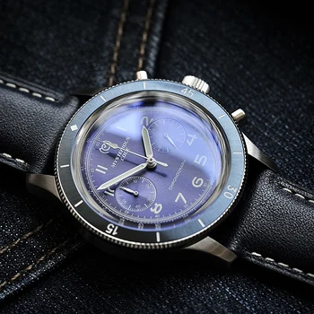Мужские часы с хронографом MYSTERY CODE VK68, роскошные водонепроницаемые мужские часы из нержавеющей стали 2022 года выпуска