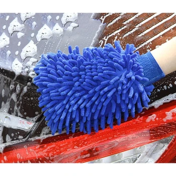 Перчатка из синели с двусторонней чисткой, перчатка из микрофибры, стирающая пыль, домашняя уборка