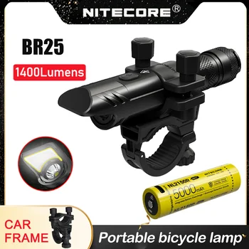 Светодиодный велосипедный фонарь Nitecore BR25 1400 люмен USB Аккумуляторная лампа с аккумулятором NL2150R 5000 мАч MTB велосипедный фонарь Аксессуары для велосипеда