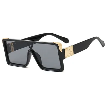 Модный бренд Солнцезащитные очки Оверсайз Мужские Роскошные оттенки Винтажные черные Белые Квадратные солнцезащитные очки для женщин Солнцезащитные очки для мужчин Солнцезащитные очки