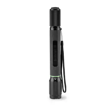 Перезаряжаемый Фокусирующий фонарик на 1800 Люмен - Водонепроницаемый IPX8, черный и зеленый